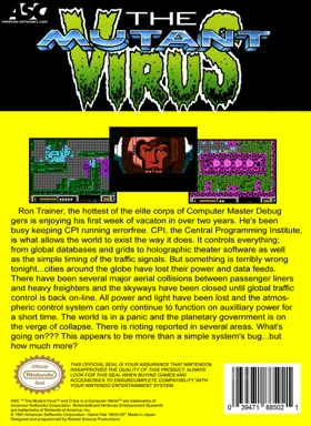 Mutant Virus, The - Crisis in a Computer World (USA) box cover back